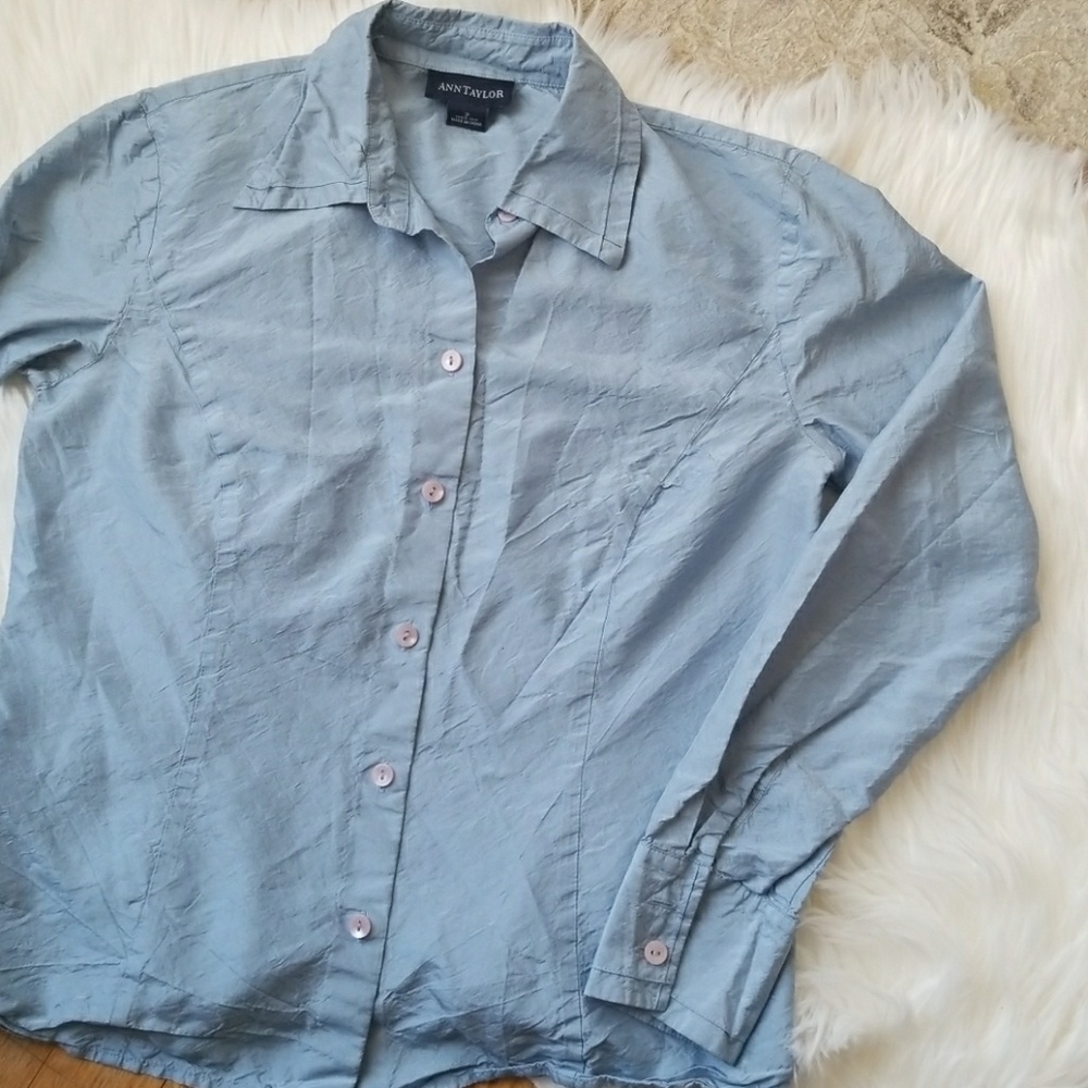 Lovely blue Ann Taylor blouse